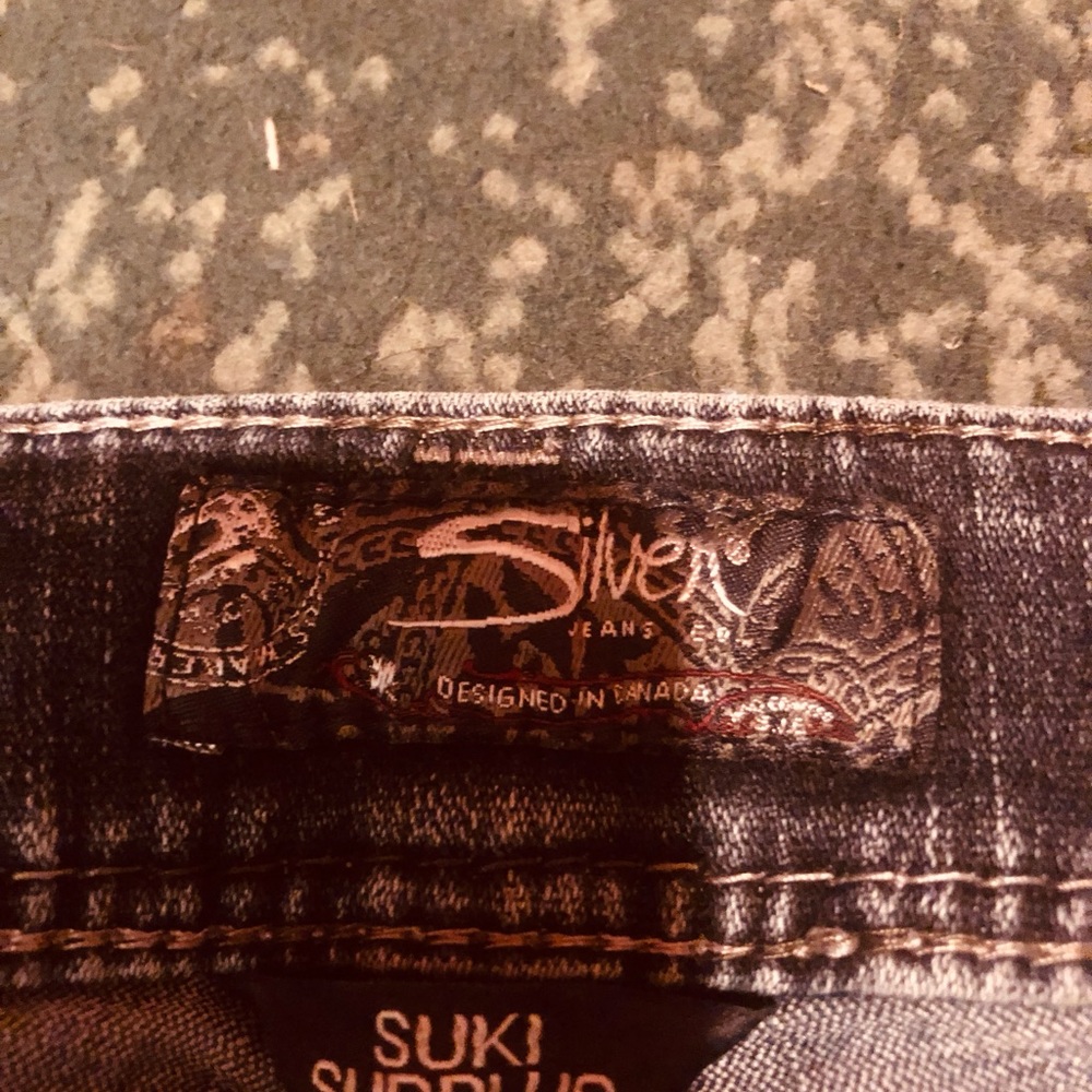 Women’s silver jeans